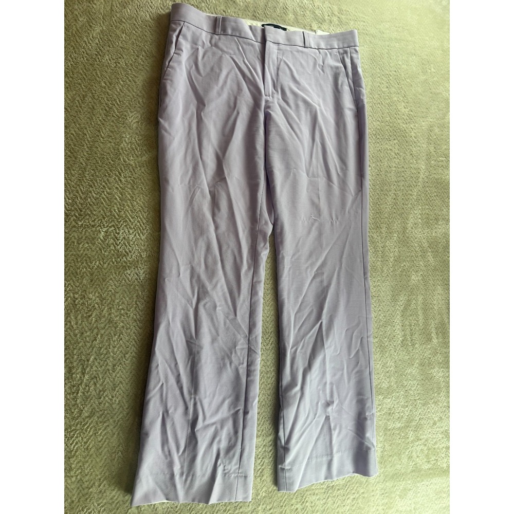 Banana Republic Logan Dress Pants Womens 8S Purple Flat Front Stretch Outdoor - Picture 2 of 11